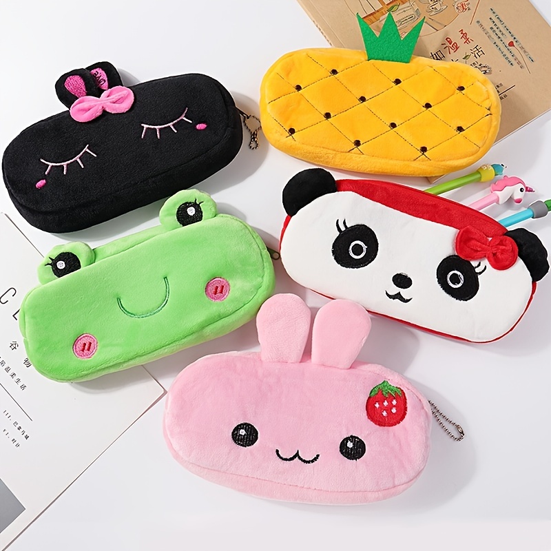1pc Multi functional and versatile soft pencil case, cute flower storage  bag, large capacity stationery box