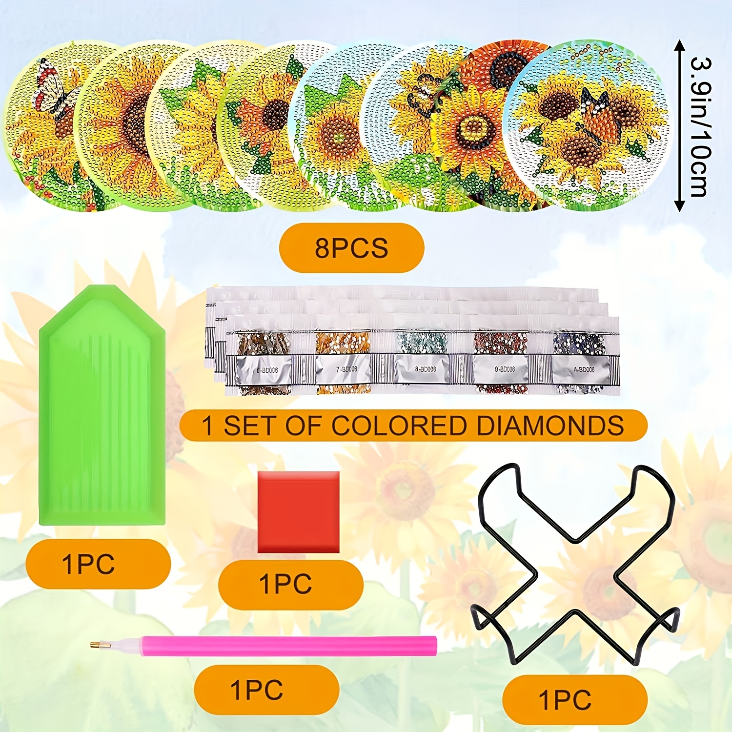 Sunflower Diamond Art Beginner Kit