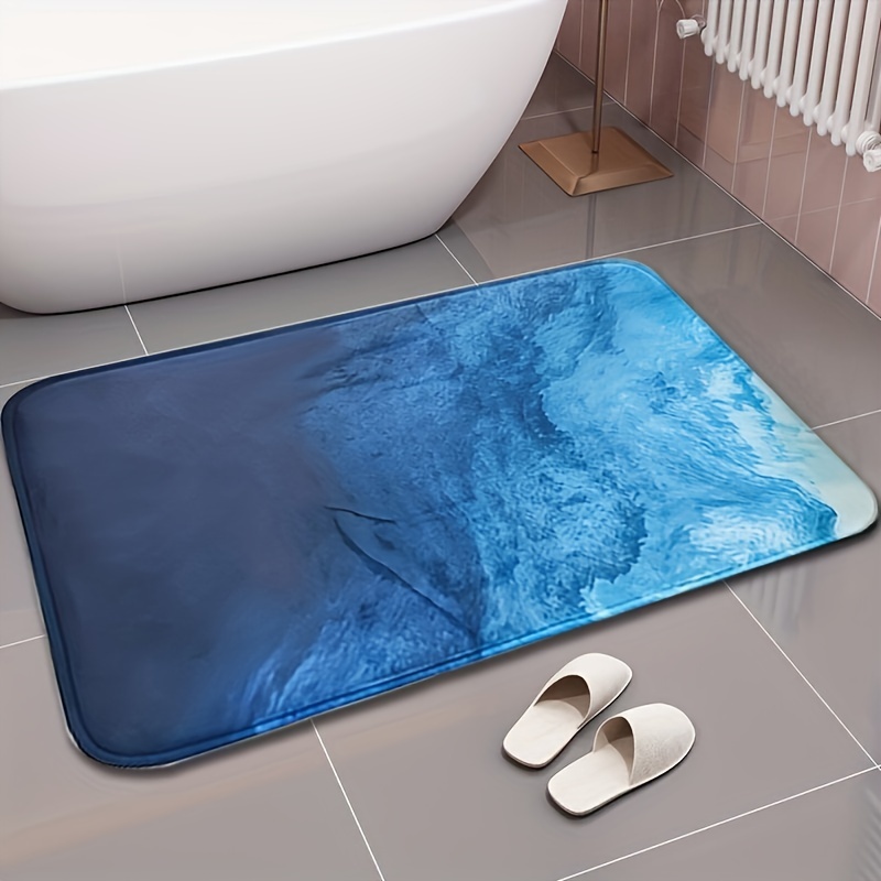 RIPPLE Bathtub Mat - blue