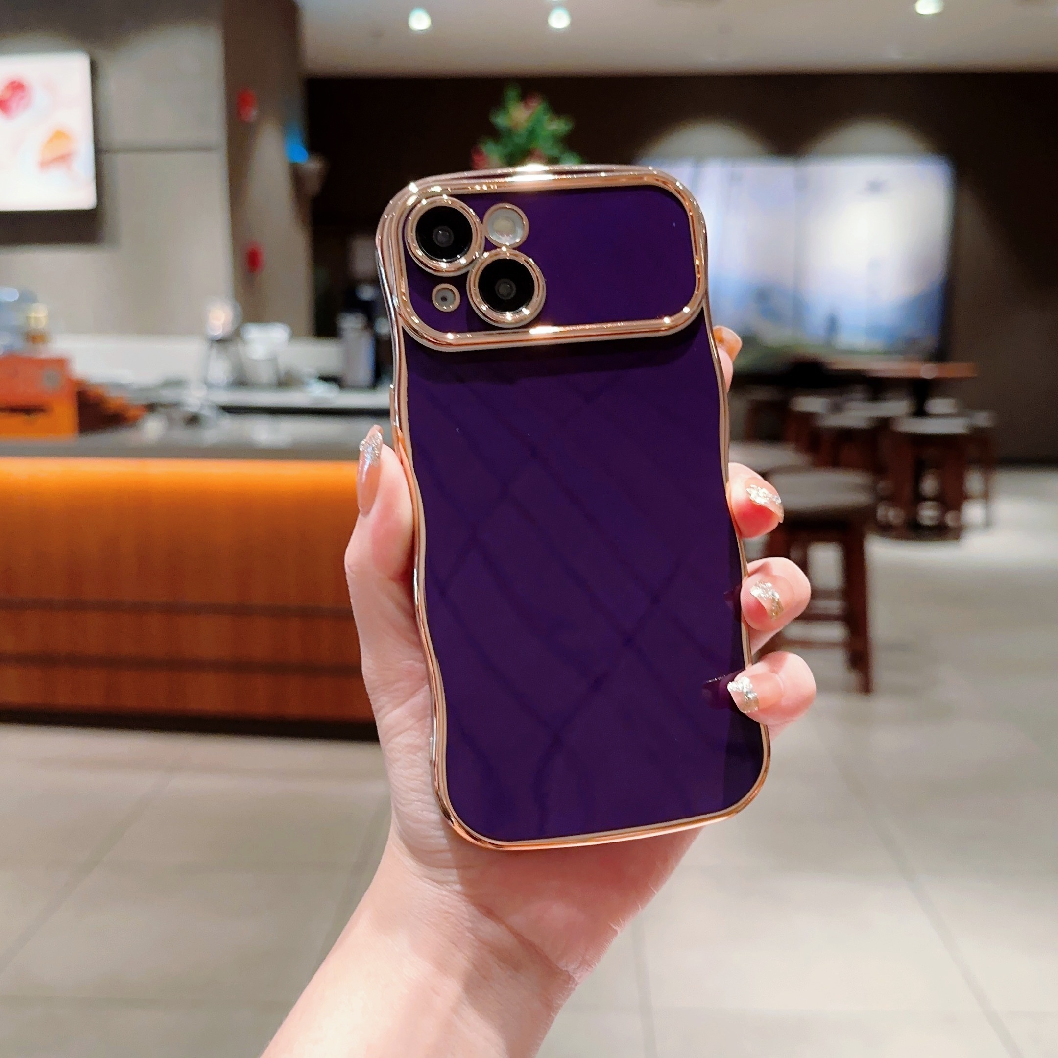 Funda Teléfono Icono Amor Rosa Morado Iphone 14 Pro Max/ 14 - Temu