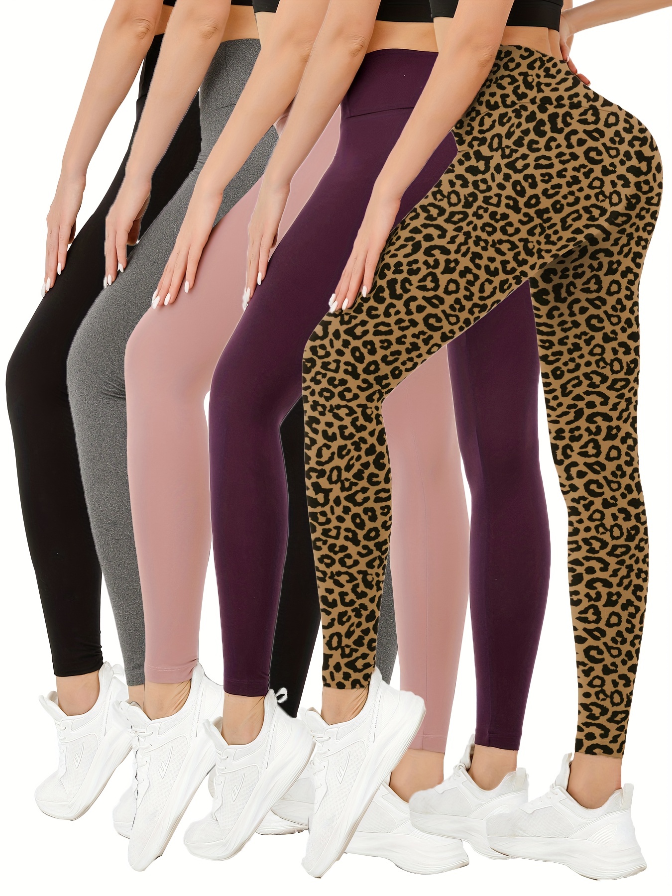 TNNZEET High Waisted Pattern Leggings For Women