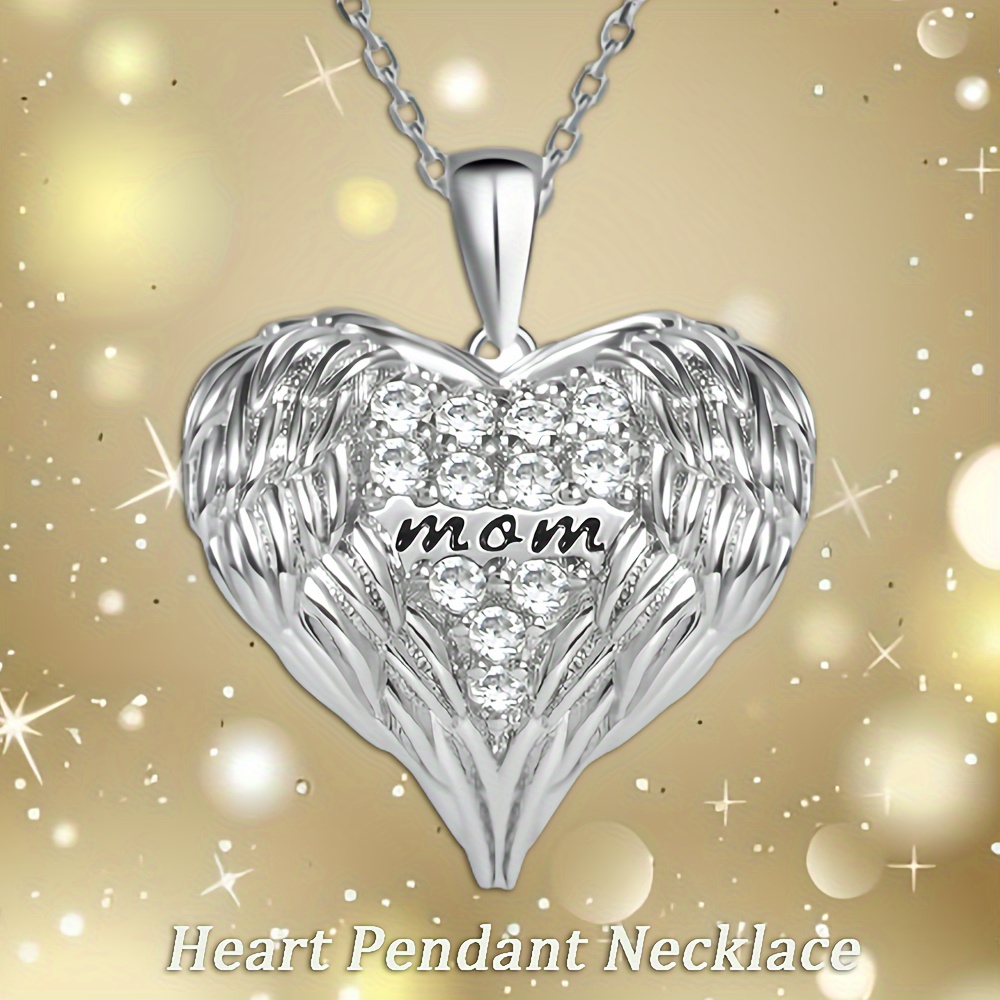 Beautiful And Fashionable Mom Shape Silhouette Pendant Necklace &*;MOM&*;  English Letters Engraving Mother's Day Christmas Birthday Mom'