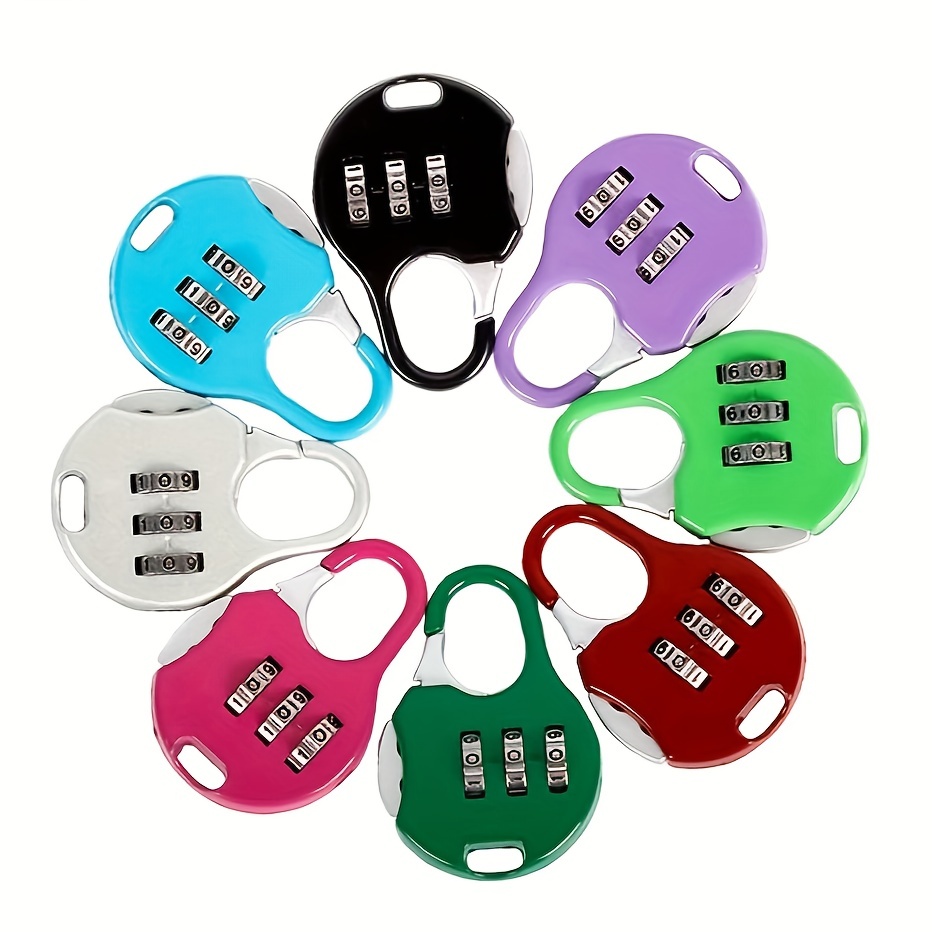 Combination Padlocks 3 Digit Code Locker Locks Resettable - Temu