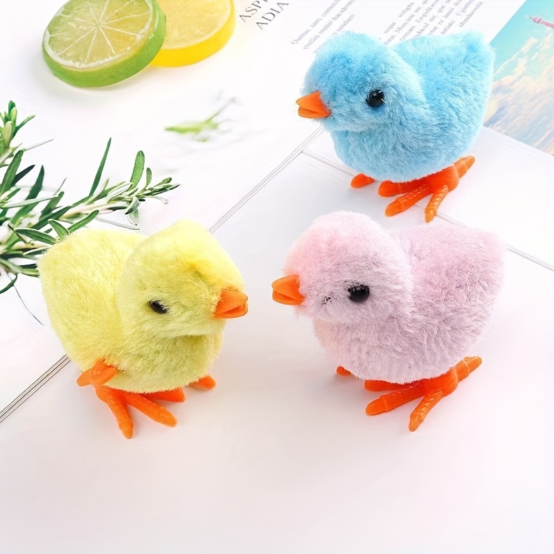 4pcs Jumping Chicken Plush Toy for Kids Play