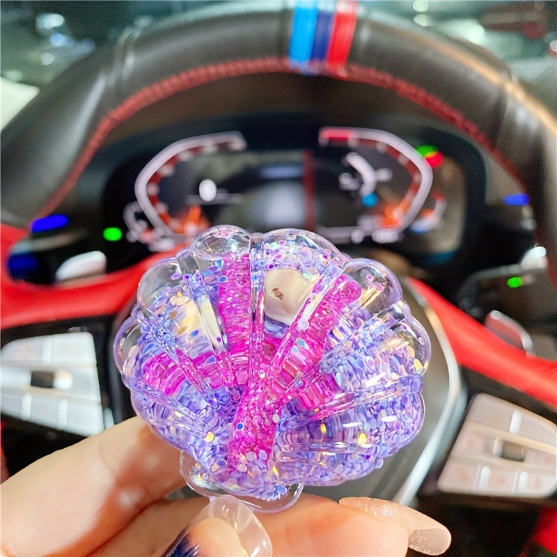 Starfish Keychain Liquid Floating Quicksand Keychains Bag Charm Car Key Ring