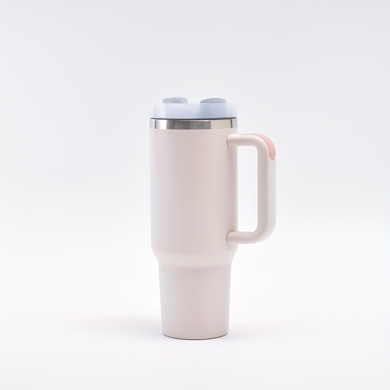 Large Capacity Insulation Tumbler With Straw, Portable Car Cup With Handle,  Suitable For Car, Home, Office, Travel, Birthday Gifts - Temu