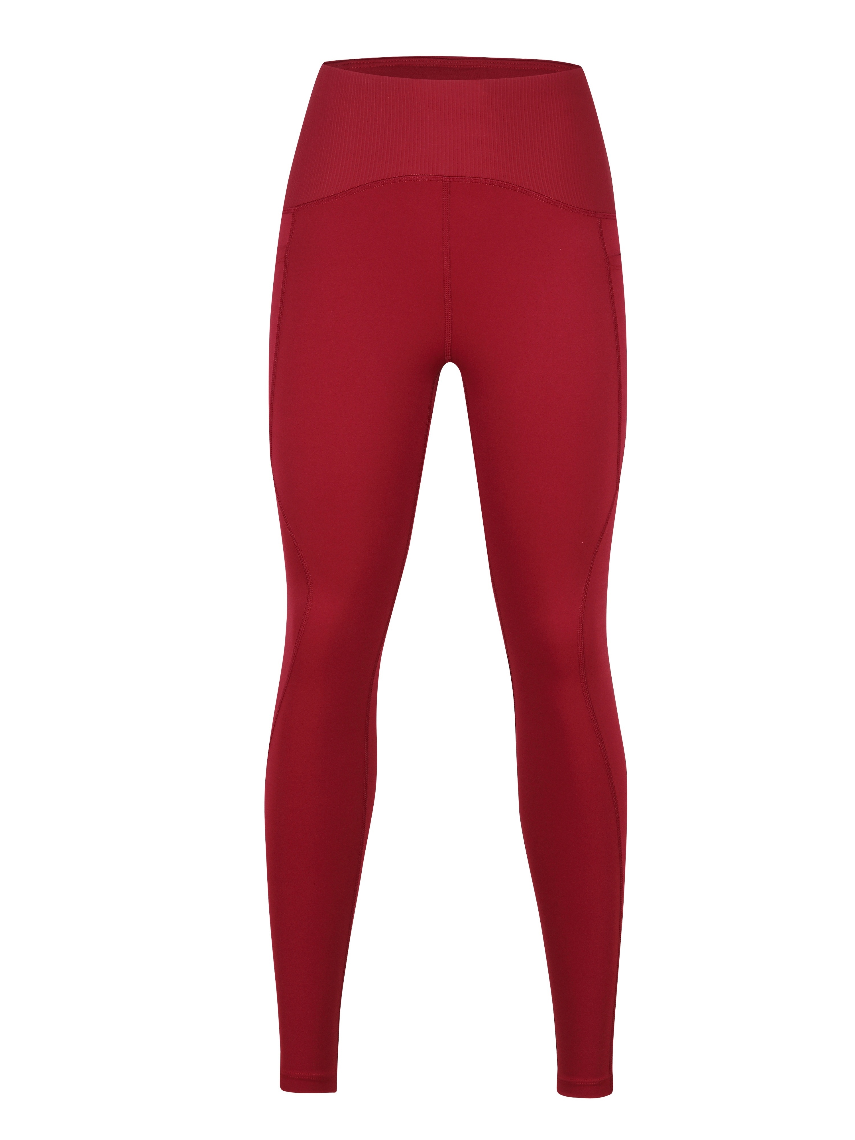 TUNGLUNG High Waist Yoga Pants, Yoga Pants with Pockets Tummy Control  Workout Pants 4 Way Stretch Pocket Leggings Wine Red at  Women's  Clothing store