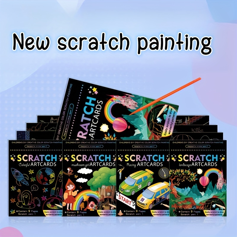 Colorful Scratch Painting Diy Creative Graffiti Scratch Book - Temu