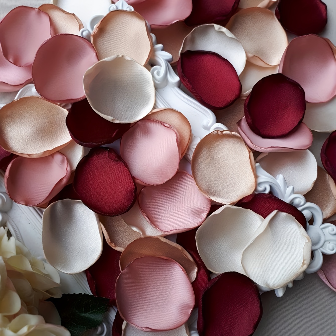 Artificial Rose Petals Simulation Fabric Flower Petals - Temu