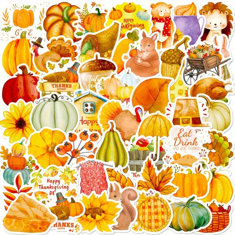 Planche Stickers Feuilles d'automne - Autocollants sur un thème