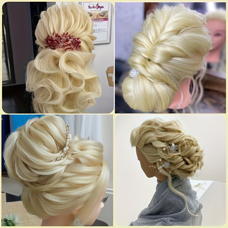 Cosmetology Mannequin Head Hair Styling Hairdresser Training Human Hair  Manikin Cosmetology Doll Head Female Model Free Clamp -  Denmark