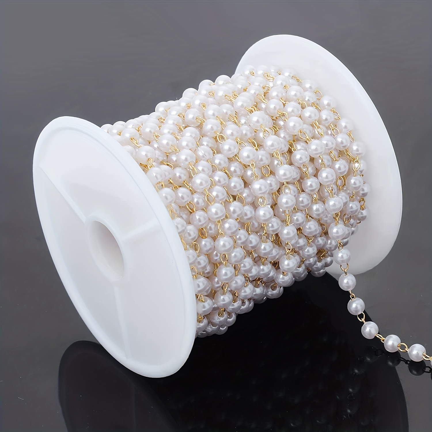 Elegant White Faux Pearls Beads Beaded Bra Chest Chain - Temu Germany