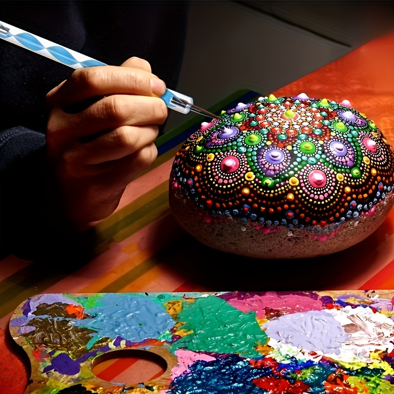 Mandala Dotting Tools Handmade Painting Art Supplies With - Temu
