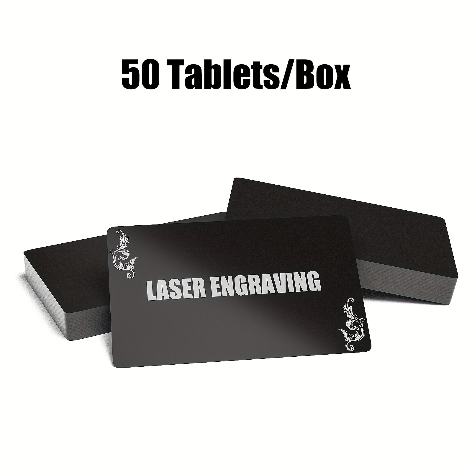 10Pcs/Set Blank Metal Business Card Aluminum Alloy Blanks Card DIY Laser  Printing Business Cards Kit