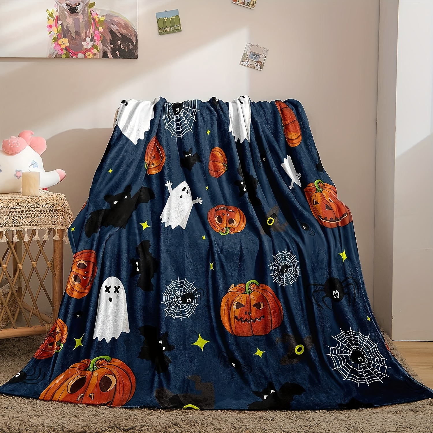 Pumpkin discount plush blanket