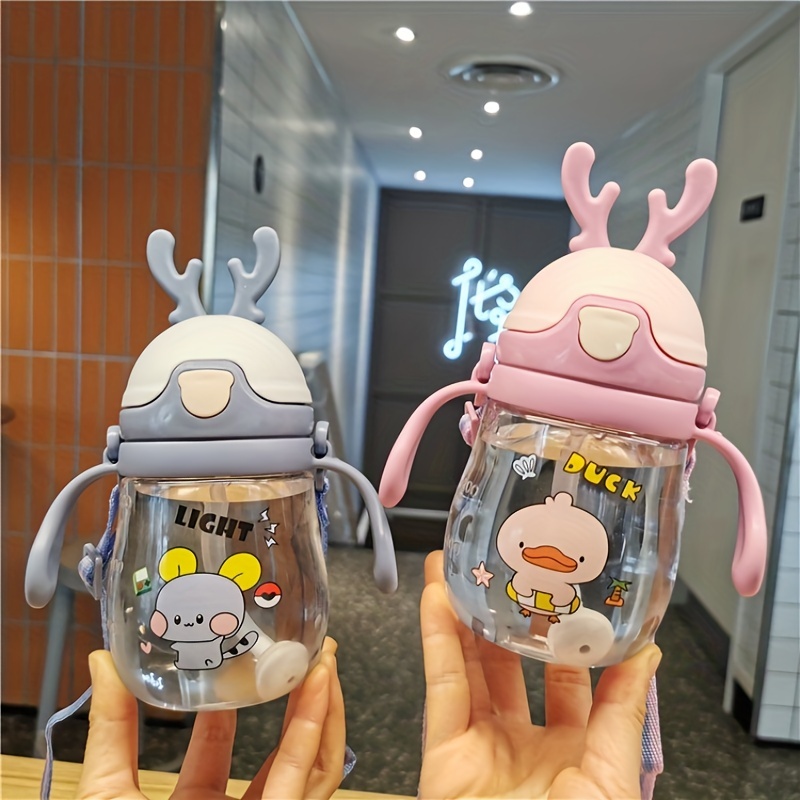 Cute Animal Straw Cup Portable Leakproof Large Capacity - Temu