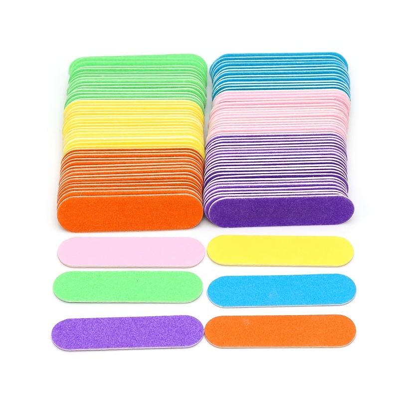 12 Stück Mini-Nagelfeilen, Doppelseitig & Wiederverwendbar – Schwarz, 9 Cm, Für Natürliche & Künstliche Nägel