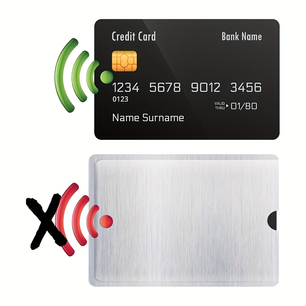 Anti scanning Cover Rfid Blocking 4 Sleeves Credit Card + 2 - Temu