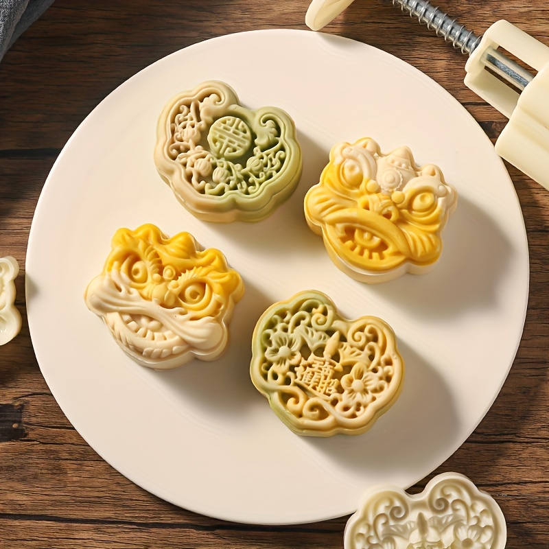 Chinese Style Pastry Mold Set Includes Mold And Stamps For - Temu