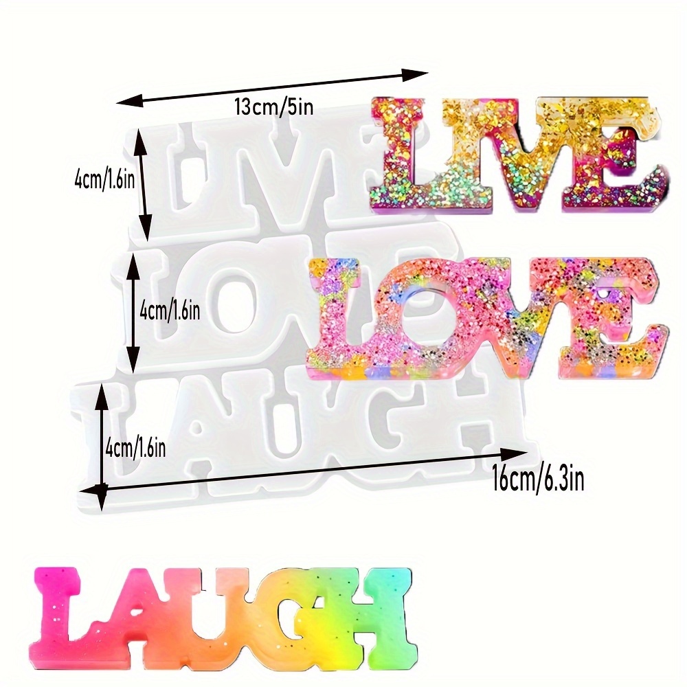 Silicone Resin Mold Home Family Love Slogan Epoxy Resin - Temu