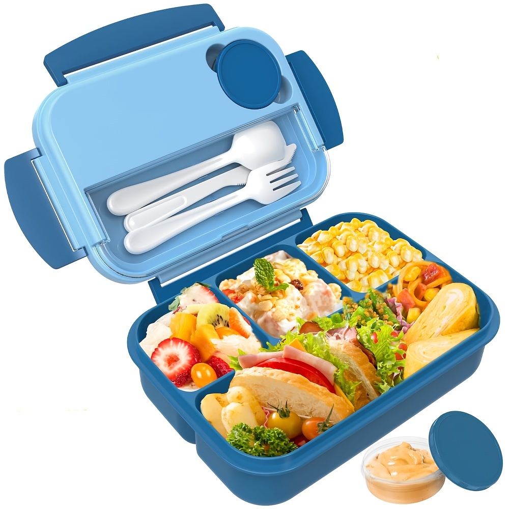 New Bento Box for Adult/kids/toddler 2 Layers Stackable Lunch Box with  Compartments 49oz Divided Lunch Containers Microwave Safe