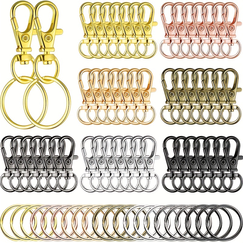 Rings + Clasps Set Lobster Clasp Open Jump Rings For - Temu