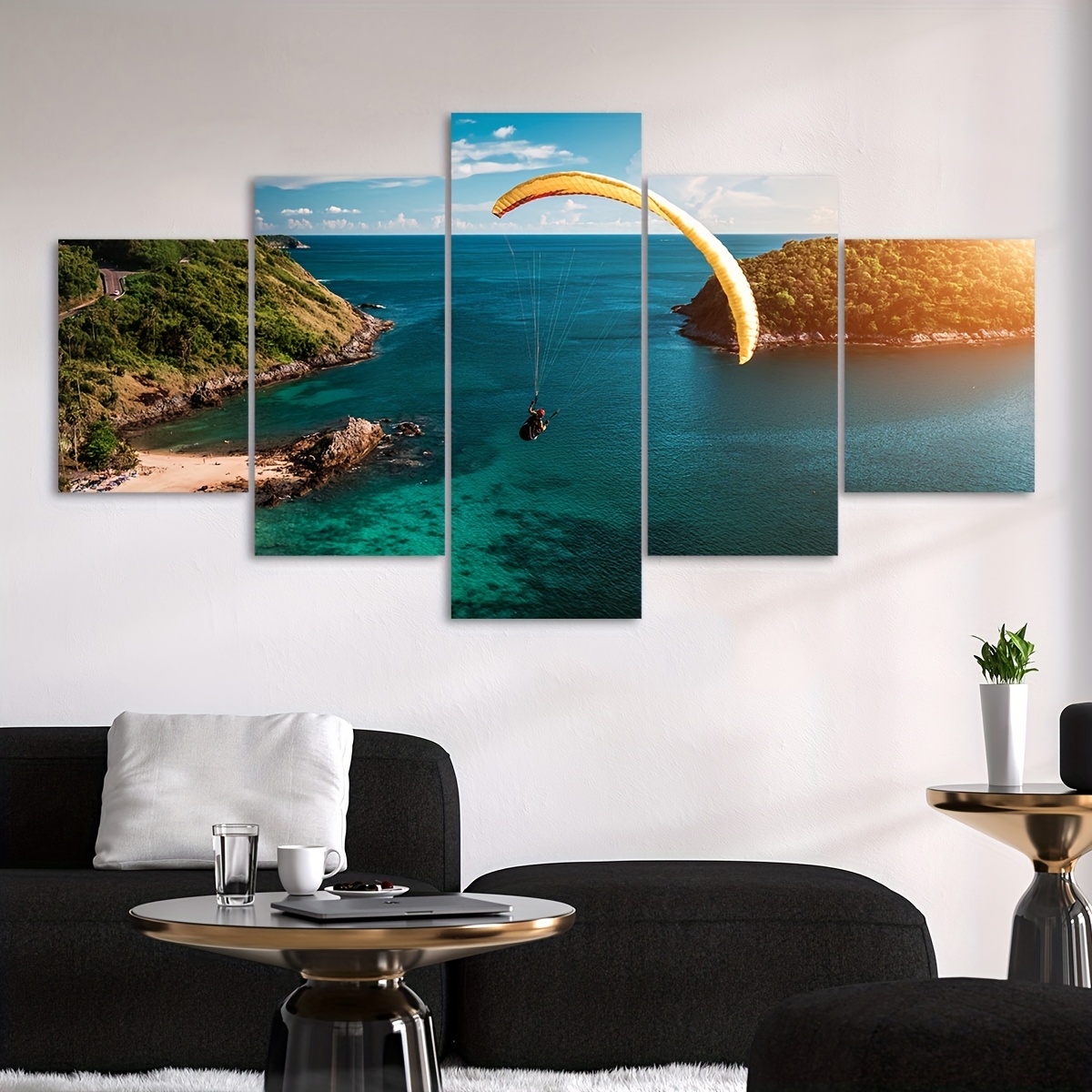 Canvas Poster Paraglider Home Decor Gift Bedroom Wall Art Fall Decor