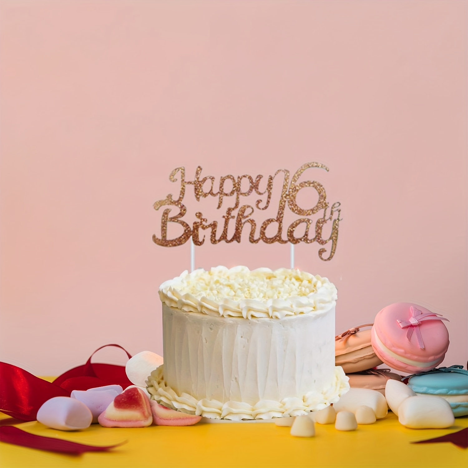 1pc Happy Birthday Cake Topper Ghirlanda Decorazioni Torte - Temu