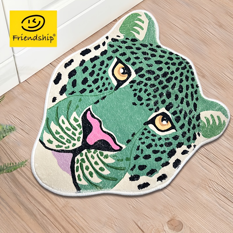Soft Leopard Fluffy Rug Imitation Leopard Fur Animal Printed - Temu