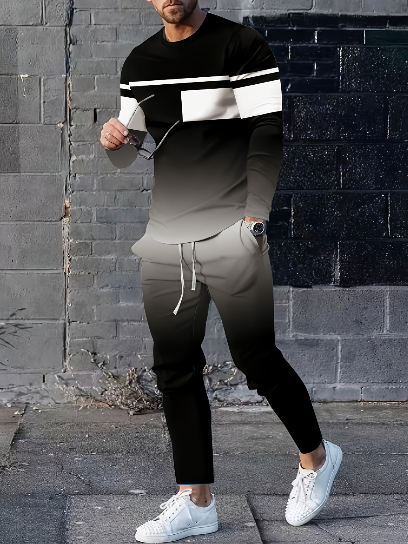 ENSEMBLE JOGGING BLANC ICON 2 - HOMME 