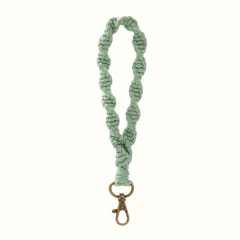 1pc Pure Handmade Braided Keychain Lanyard Mobile Phone Lanyard