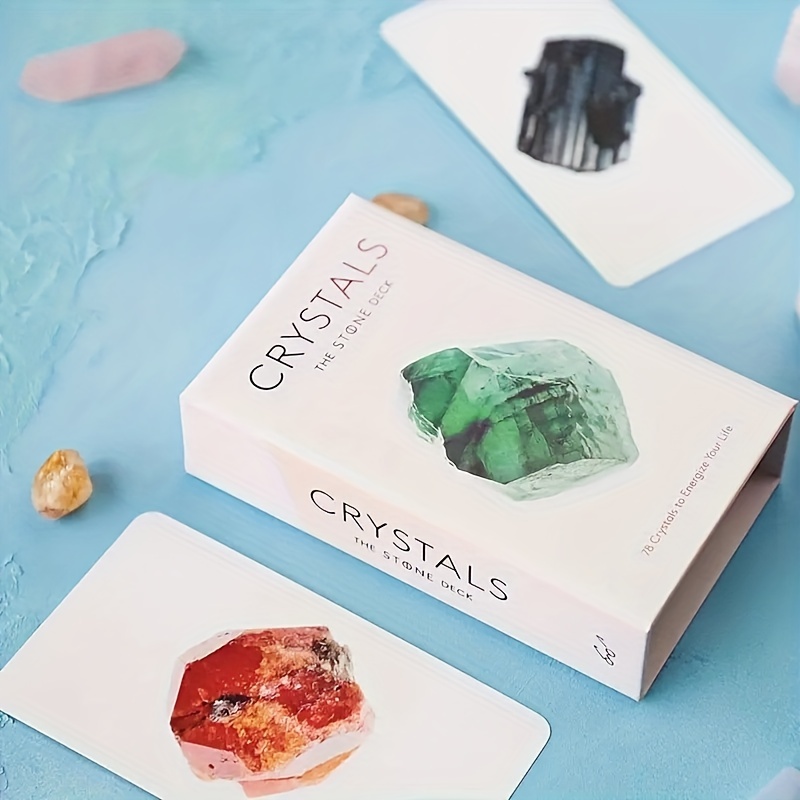 Crystals Stone Deck Crystals Stone Tarot Deck Tarot Deck Temu