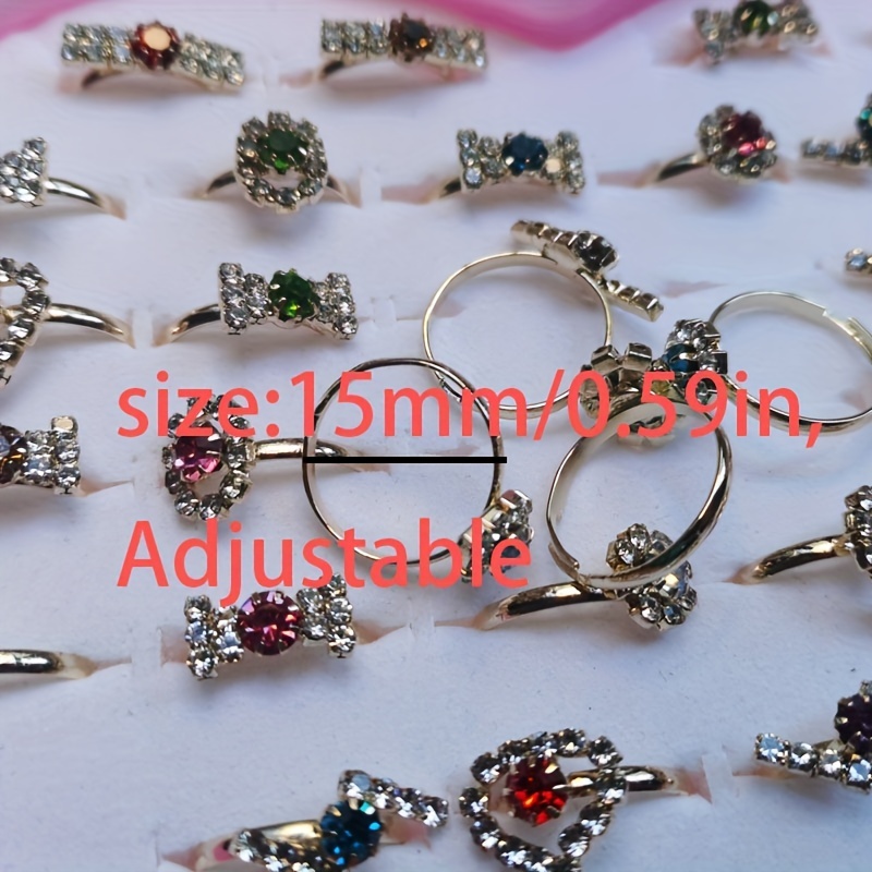 Set De Anillos Niña SUNMALL 36 anillos ajustables – Accesorios-Mexicali