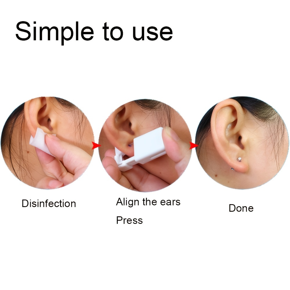 Ear Piercing Gun Kit Disinfect- Safety Earring Piercer Machine