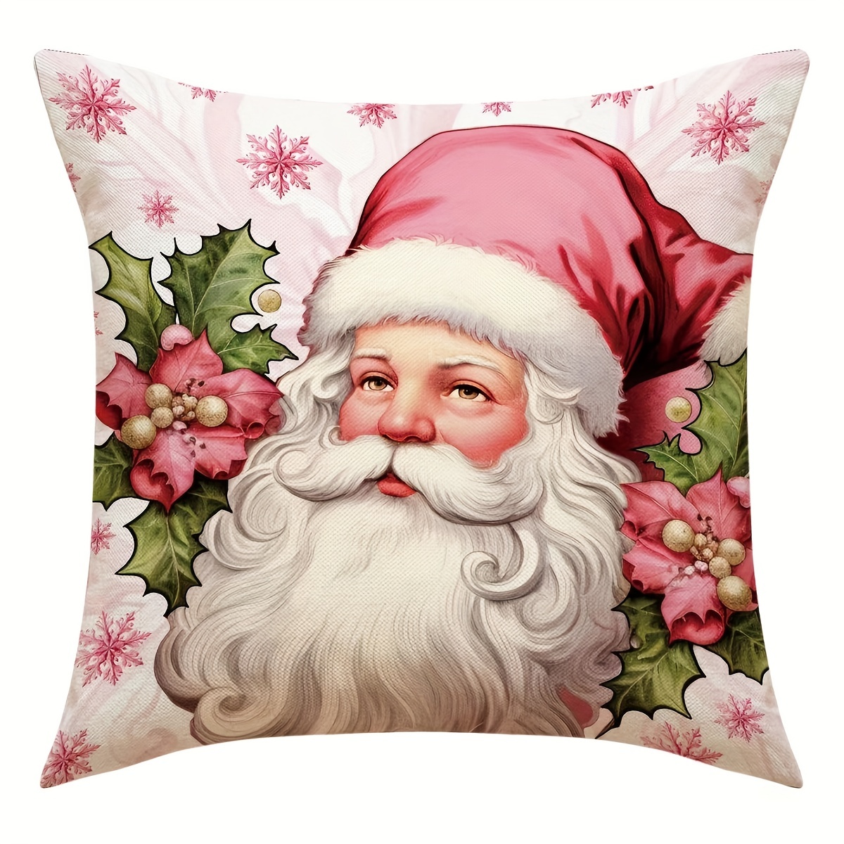 Christmas Santa Claus Throw Pillow Covers, Printed Throw Pillowcase, Throw  Pillow Covers Decor, Home Decor, Room Decor, Bedroom Decor, Living Room  Decor, Car Decor, Sofa Decor - Temu