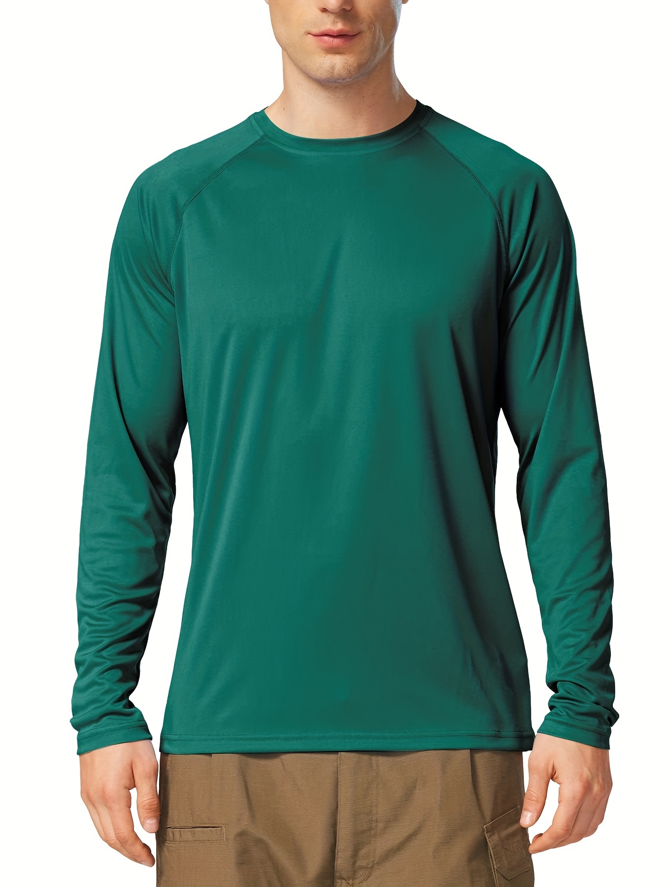 Men's Fishing Shirts Upf 50+ Long Sleeve Lightweight Shirts - Temu Canada