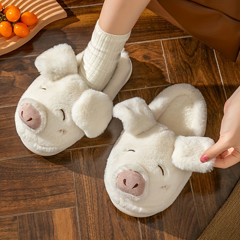  Zapatillas de mujer Zapatillas de cerdo de animales