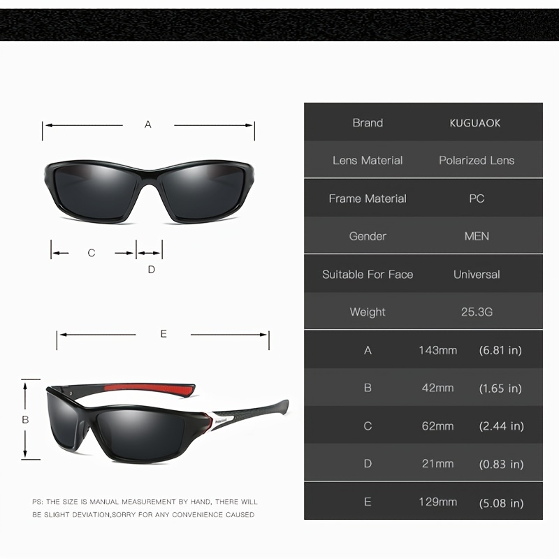 4pcs Polarized Sports Sunglasses for Men, Fashion Sunglasses for Driving Cycling Fishing,Temu