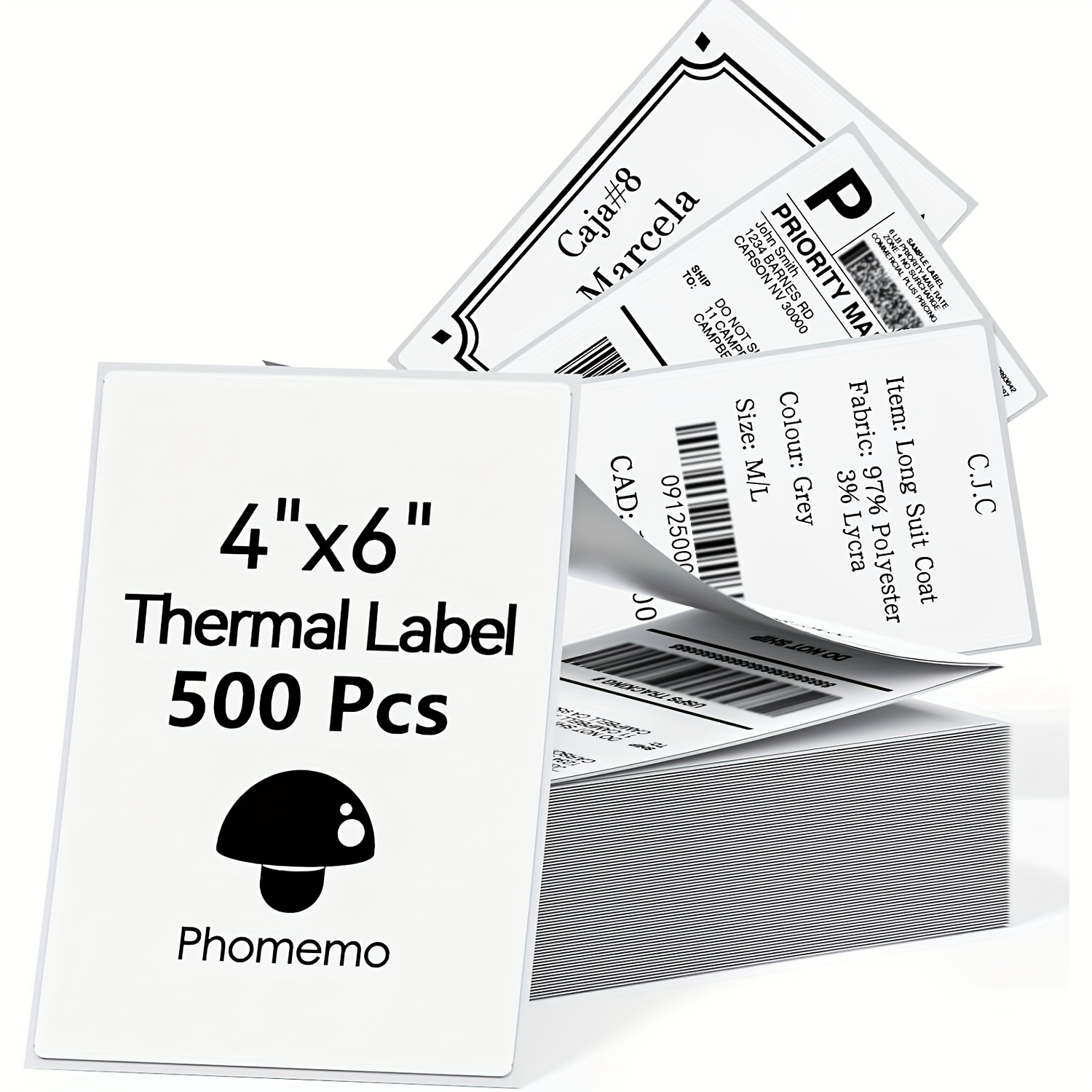 MUNBYN Monochrome Imprimante d'étiquettes Thermique 4x6, Code à