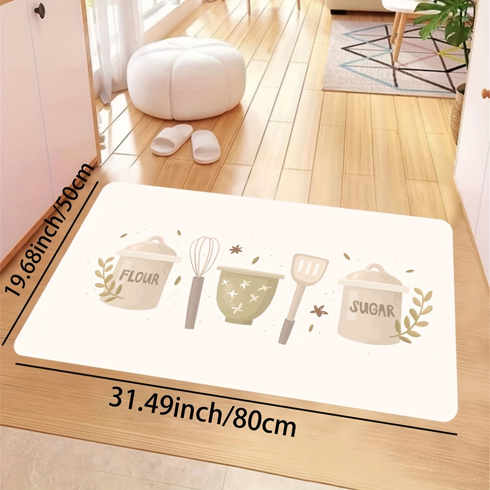 Kitchen floor mats Kitchen Rug Home Pvc Leather Floor Mat Large Area  Anti-fouling and Oil-proof Carpet Anti-slip Carpet - AliExpress