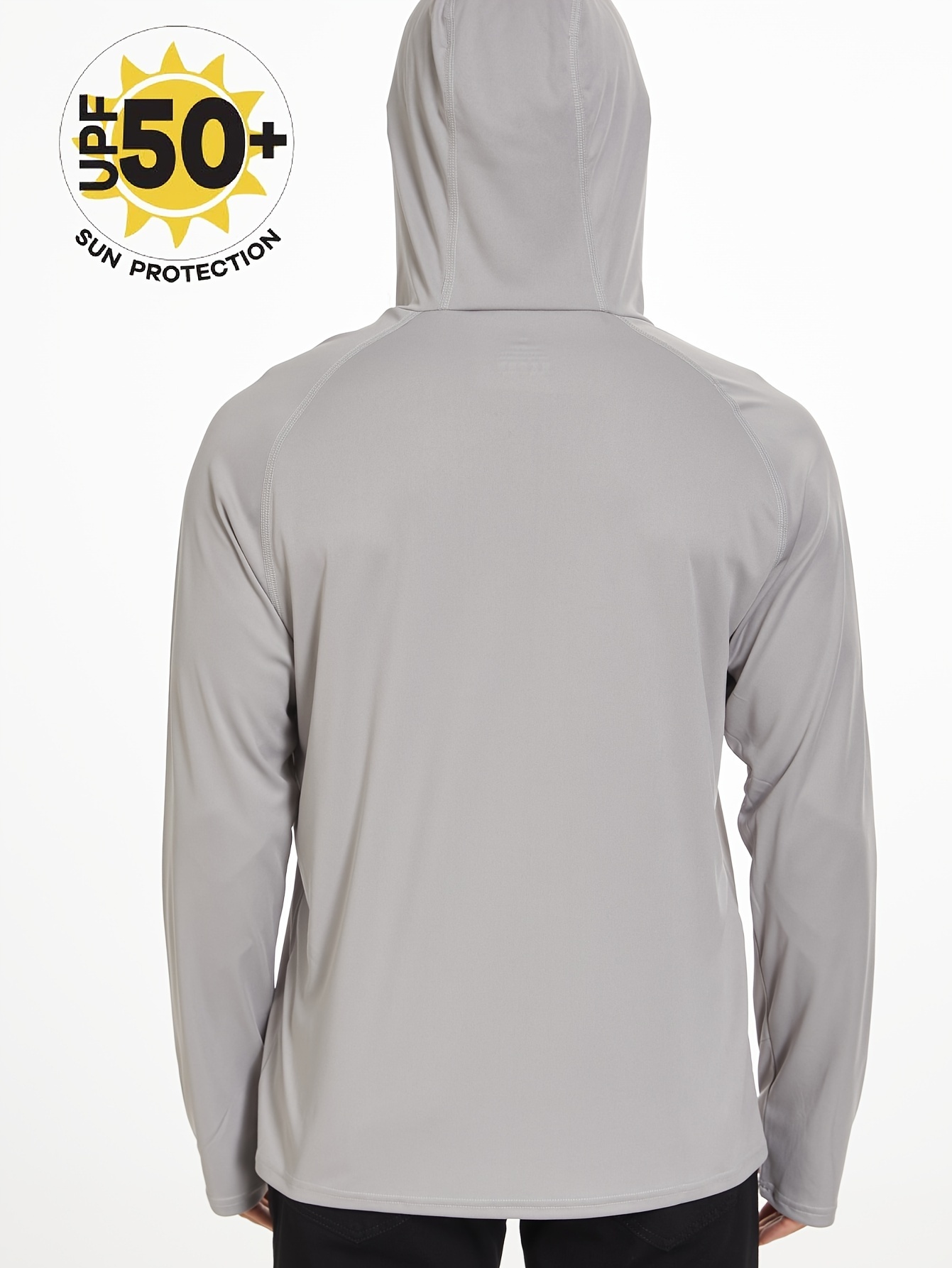 Men's Upf 50+ Sun Protection Hoodie Long Sleeve Spf/uv Quick - Temu Japan