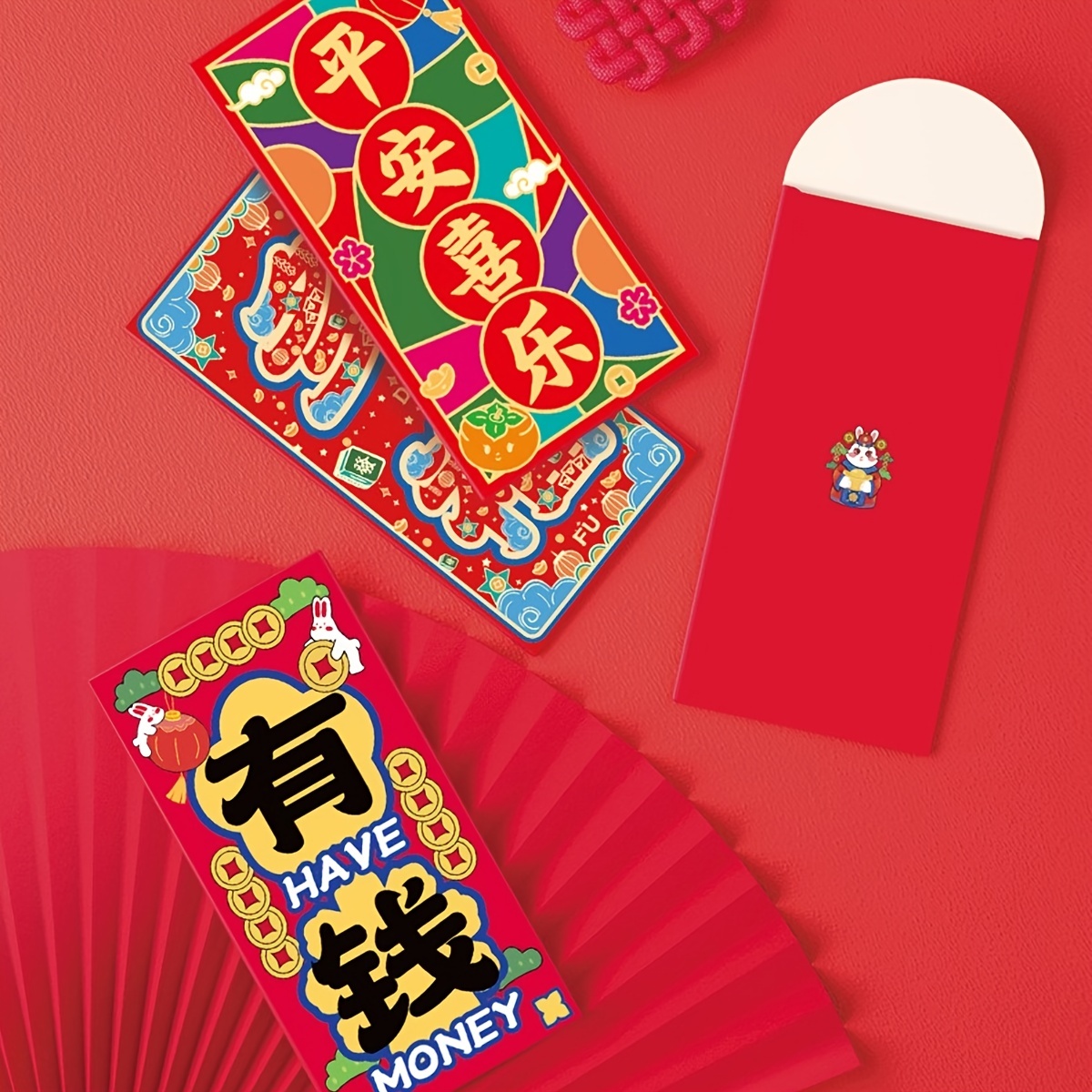 Chinese Red Packets, Red Envelopes, Chinese New Year Decor, Year Of The  Rabbit, Lucky Money, Hong Bao, Happy Lunar New Year, Chinese Lunar New Year  Supplies - Temu