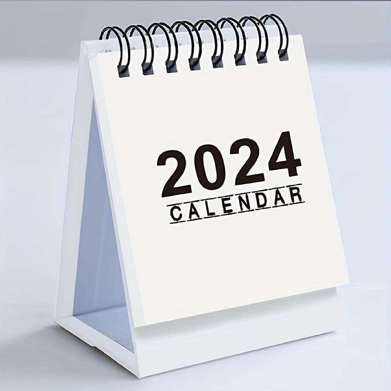 2024 Calendrier De Bureau Version Anglaise Toute L'année, Calendrier De  Bureau Mural De Bureau, Planificateur Simple Et Créatif - Temu Belgium