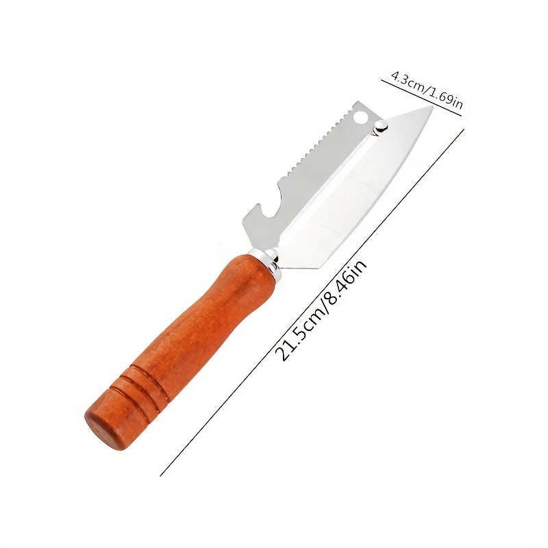 1pc New Style Multifuntional Stainless Steel 4 In1 Kitchen Knife