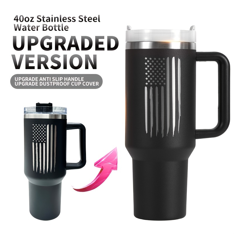 Stainless Steel Coffee Cups with Silicone Lids Non-slip Anti