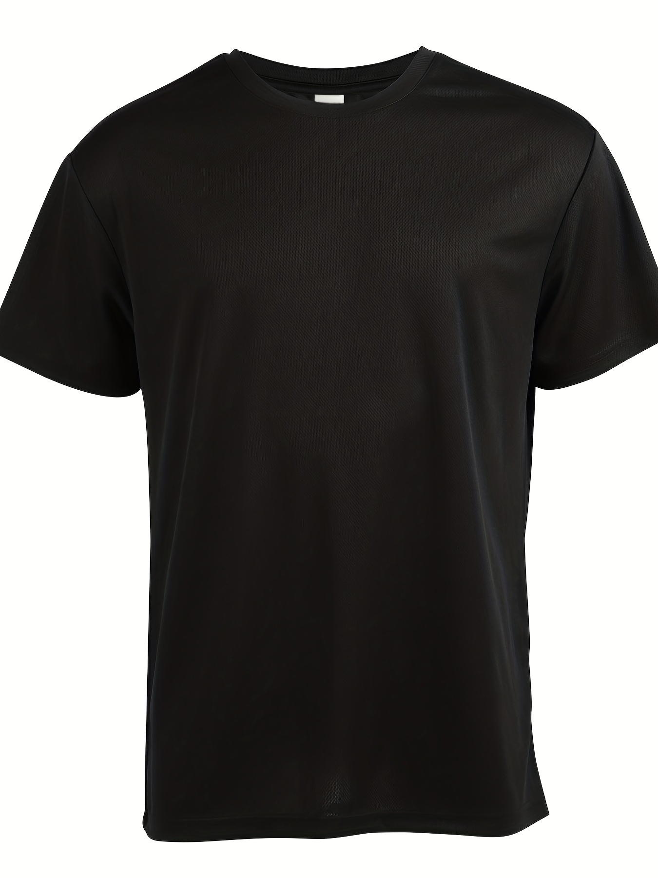 Men's Solid Loose Active Workout Tee Top