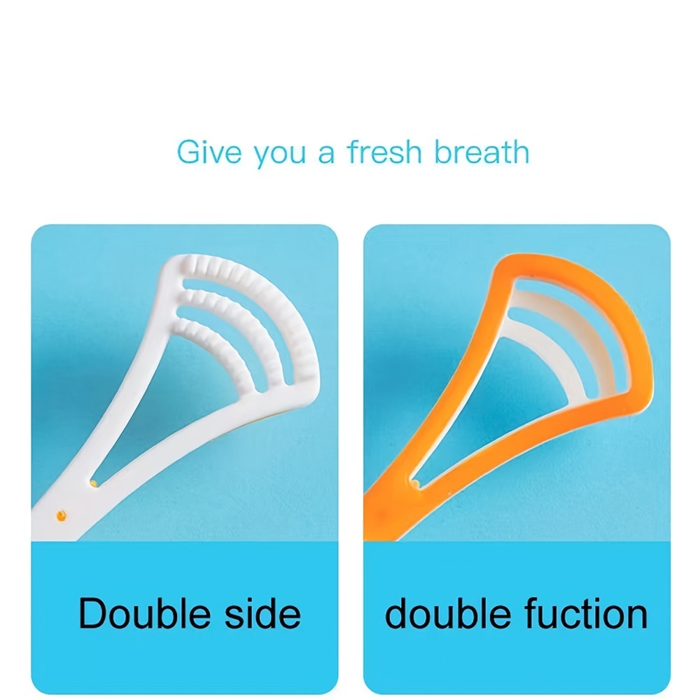 Double sided Silicone Tongue Cleaner: Get A Fresher - Temu