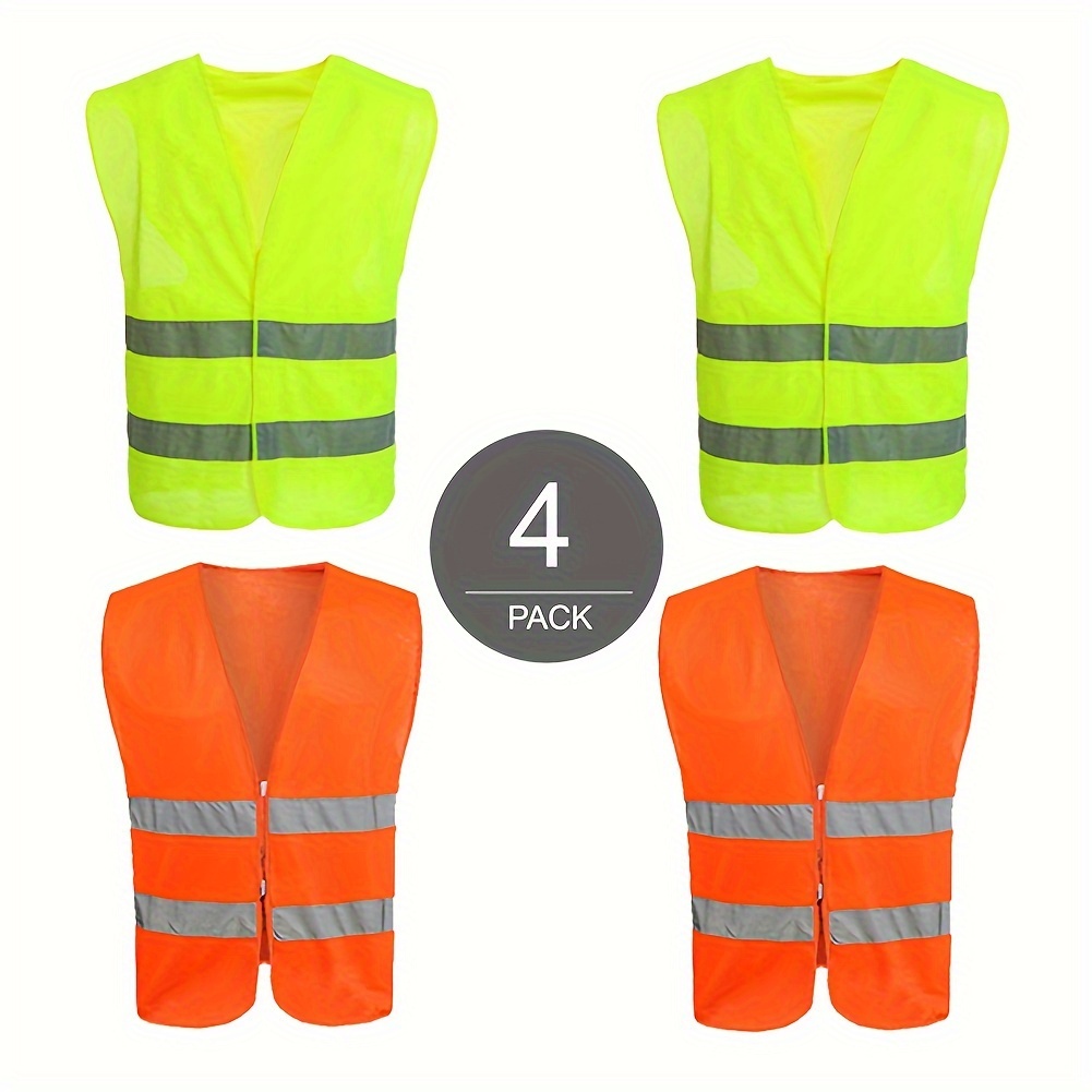 High Visibility Vest, Reflective Safety Vest, Safety Vest With 360 Degree  Reflective Strips - Standard Size - Temu United Arab Emirates