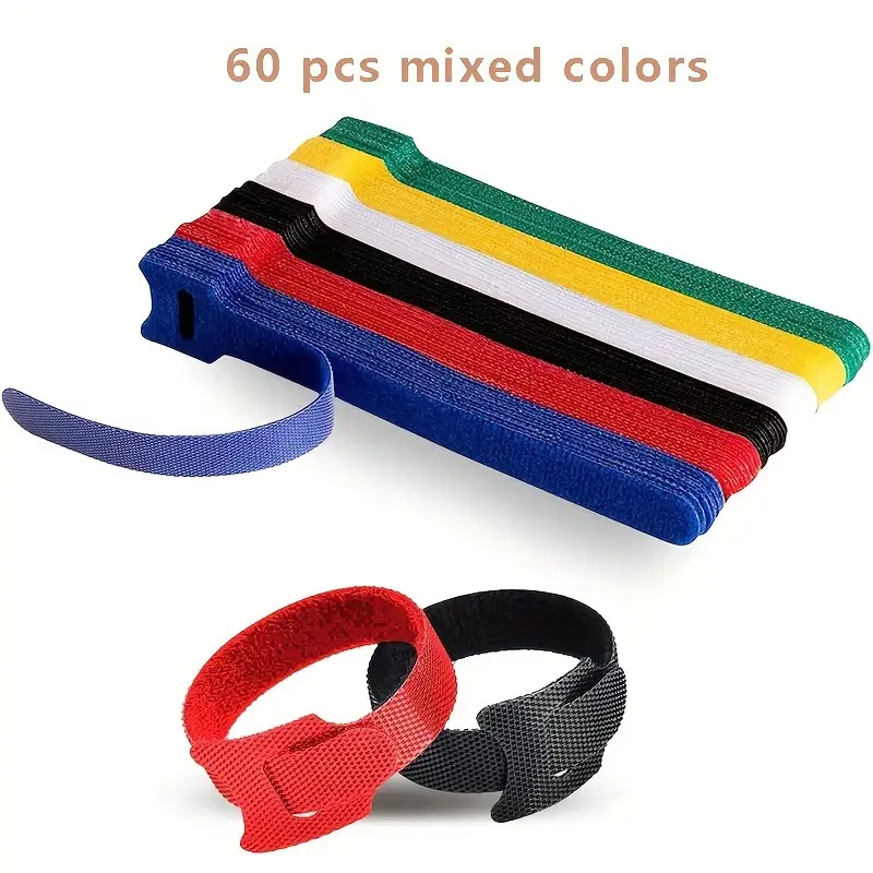 Cable Management Fastening Cable Ties Reusable Cord - Temu