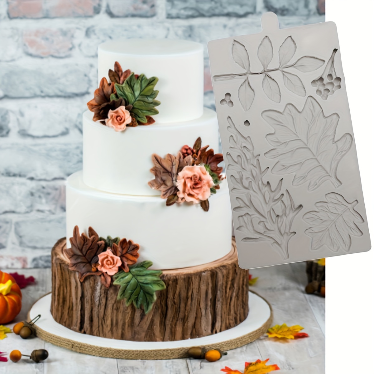 Big Leaf Cake Border Silicone Molds Perfect For Baking - Temu